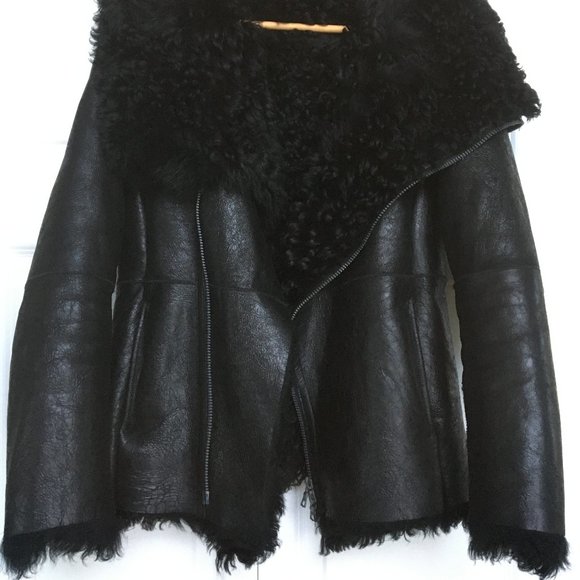 Men's leather shearling Isamu Katayama Backlash Coat - Picture 5 of 6